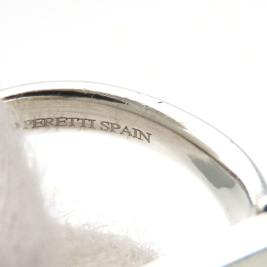 TIFFANY&Co. Ring Silver925 Silver Splash Square Women Used Authentic