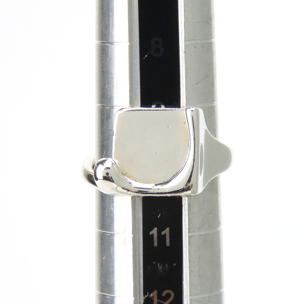 TIFFANY&Co. Ring Silver925 Silver Splash Square Women Used Authentic
