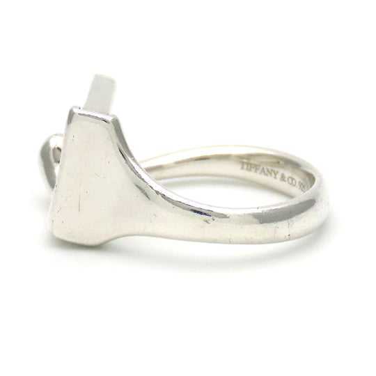 TIFFANY&Co. Ring Silver925 Silver Splash Square Women Used Authentic