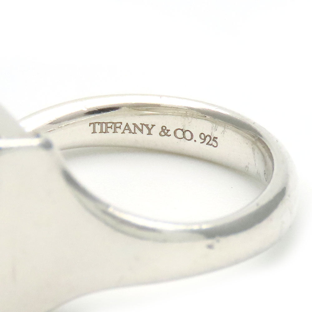 TIFFANY&Co. Ring Silver925 Silver Splash Square Women Used Authentic