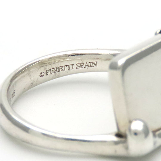 TIFFANY&Co. Ring Silver925 Silver Splash Square Women Used Authentic