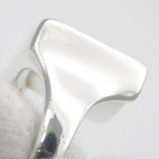 TIFFANY&Co. Ring Silver925 Silver Splash Square Women Used Authentic