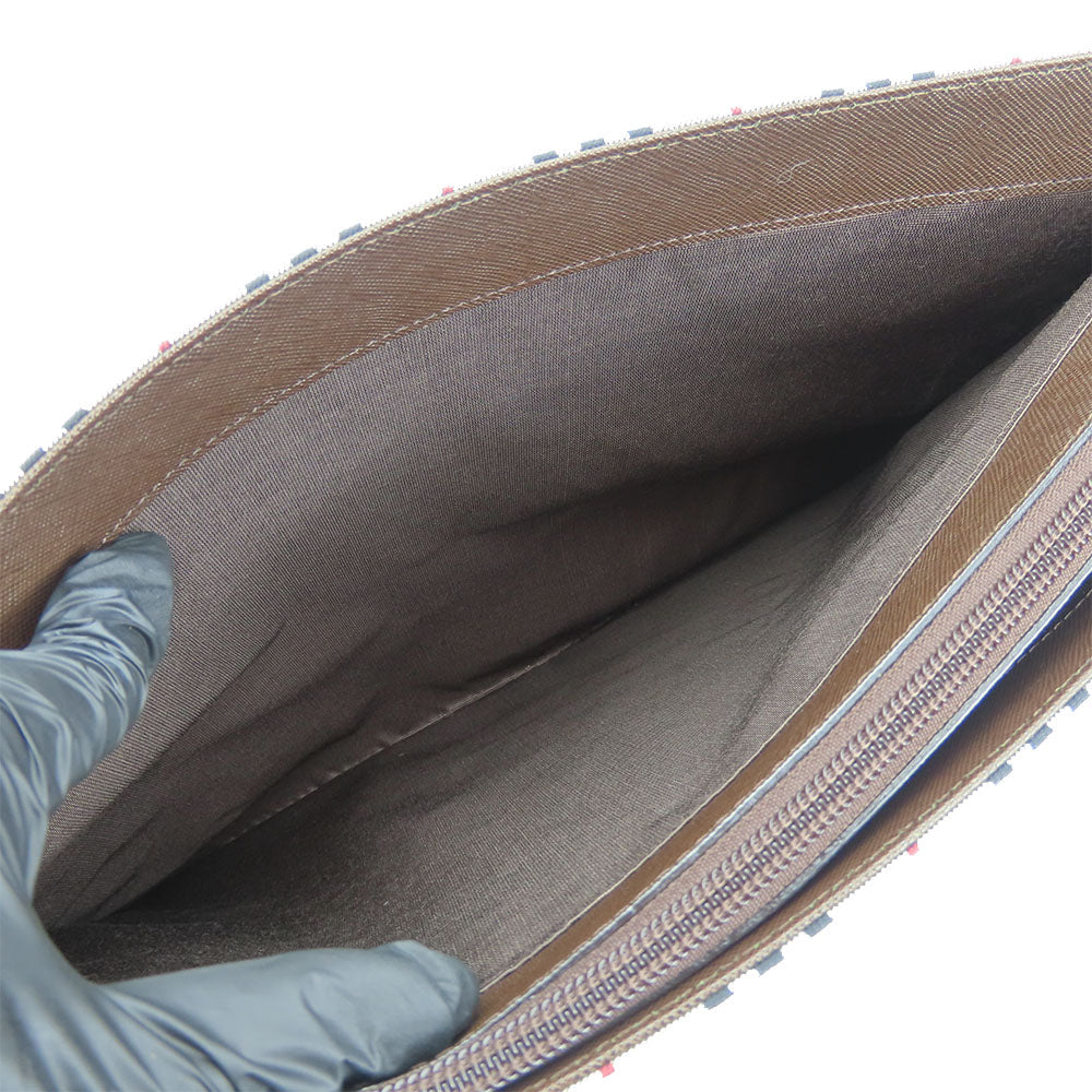 BURBERRY Tote Bag Canvas, Leather Brown Women Used Authentic