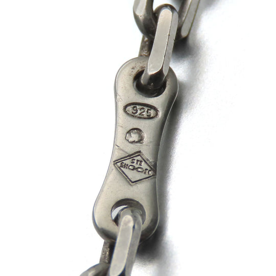 HERMES Bag charm Silver925 , Leather blue Women Used Authentic