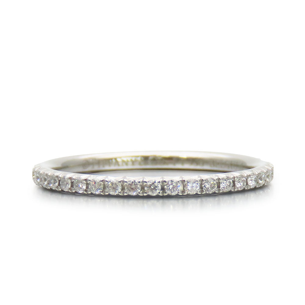 TIFFANY&Co. Ring Pt950Platinum, Diamond Platinum Full eternity Metro Women Used Authentic