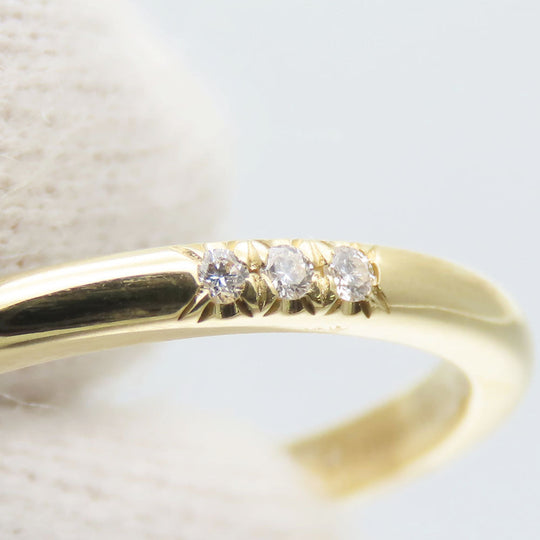 TIFFANY&Co. Ring K18 Yellow Gold, Diamond Yellow Gold Wedding band ring Forever Women Used Authentic