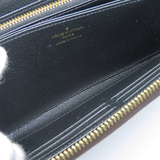 LOUIS VUITTON Long Wallet Purse M69353 monogram giant reverse Brown Zippy wallet Women Used Authentic