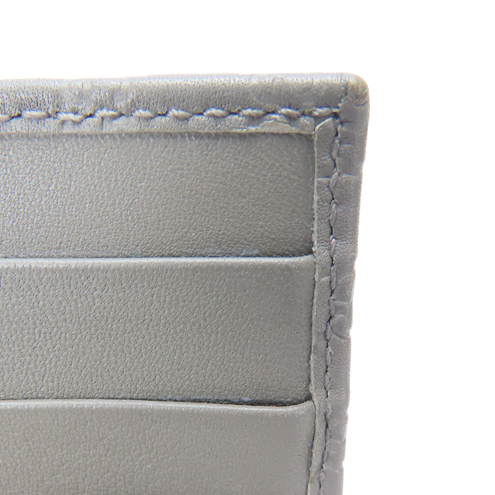 GUCCI Long Wallet Purse 449396 Sima leather Gray type Women Used Authentic