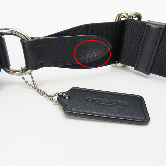 COACH Shoulder Bag F54781 PVC, Leather black Signature mens Used Authentic