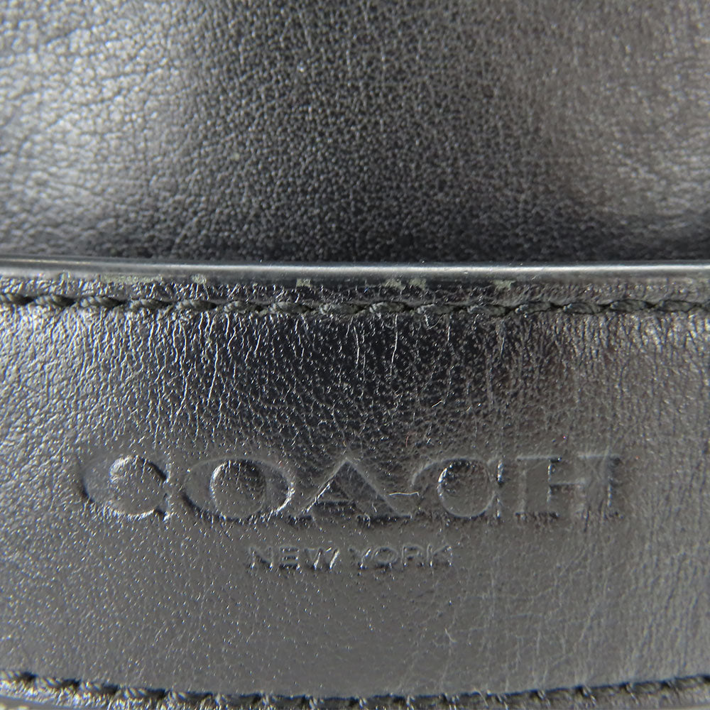 COACH Shoulder Bag F54781 PVC, Leather black Signature mens Used Authentic