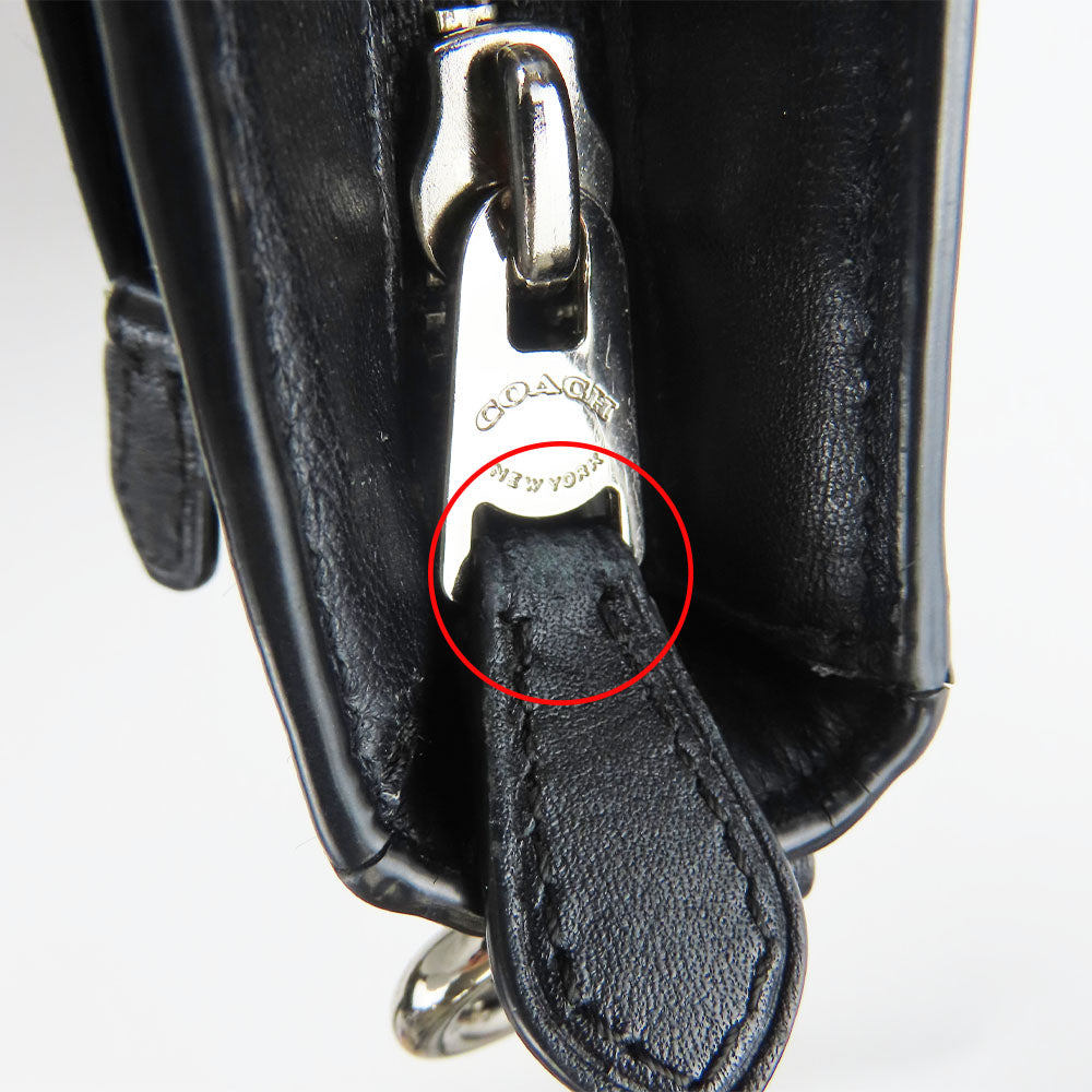 COACH Shoulder Bag F54781 PVC, Leather black Signature mens Used Authentic