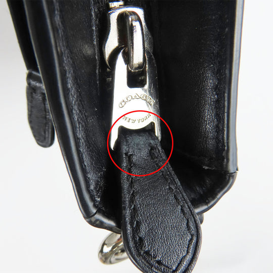 COACH Shoulder Bag F54781 PVC, Leather black Signature mens Used Authentic