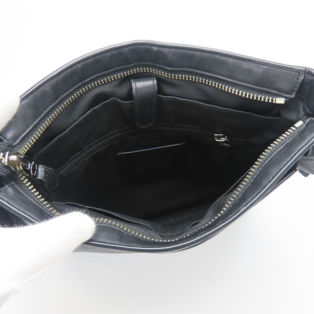 COACH Shoulder Bag F54781 PVC, Leather black Signature mens Used Authentic