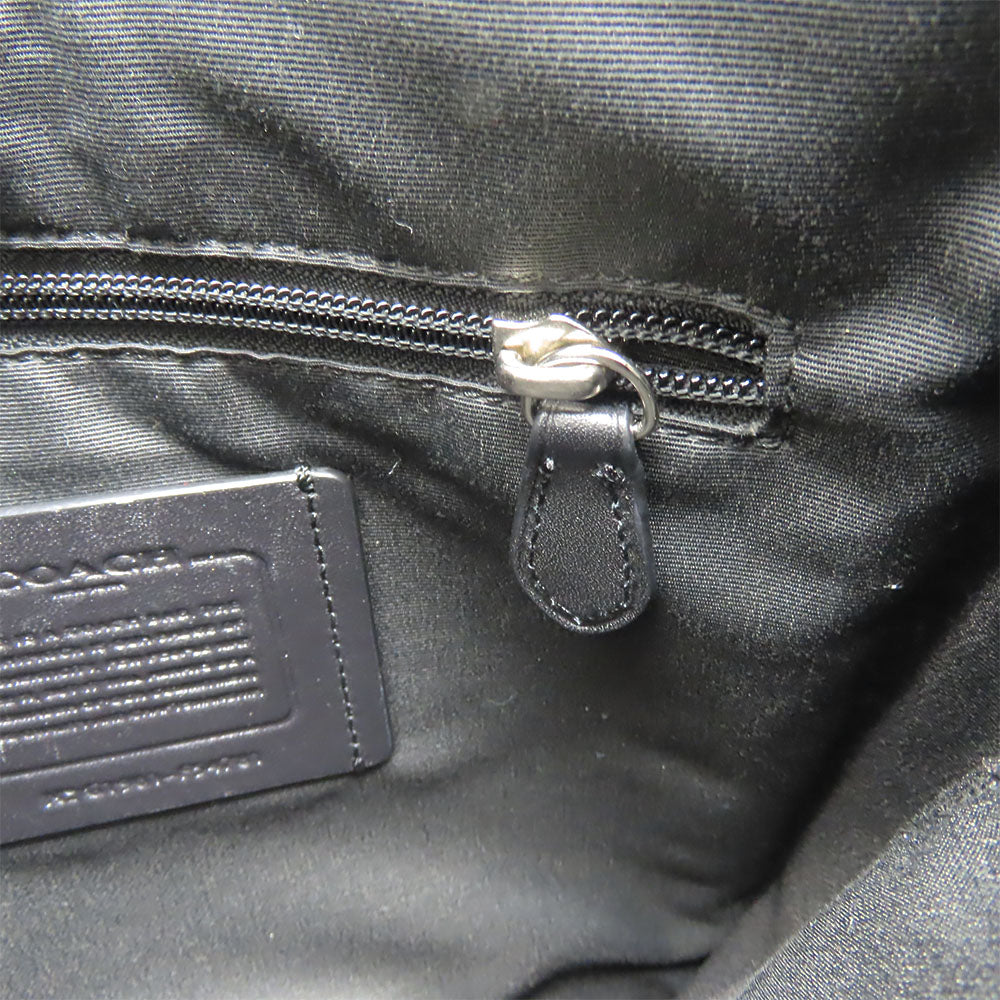 COACH Shoulder Bag F54781 PVC, Leather black Signature mens Used Authentic