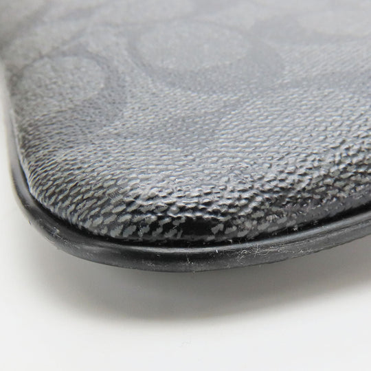 COACH Shoulder Bag F54781 PVC, Leather black Signature mens Used Authentic