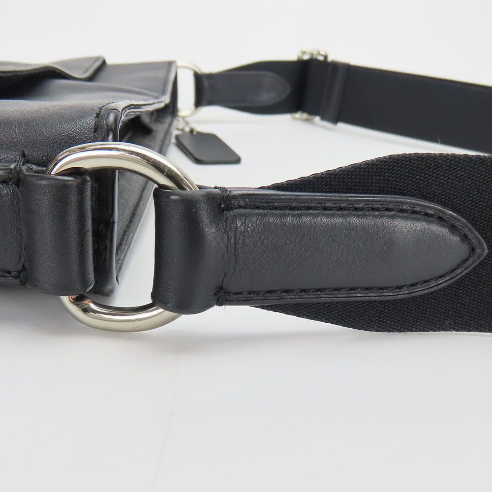 COACH Shoulder Bag F54781 PVC, Leather black Signature mens Used Authentic