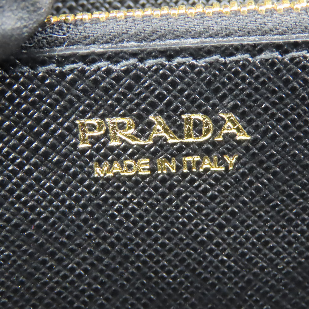 PRADA Long Wallet Purse 1MH132 Safiano black