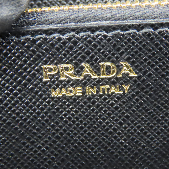 PRADA Long Wallet Purse 1MH132 Safiano black