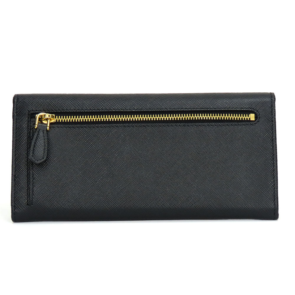 PRADA Long Wallet Purse 1MH132 Safiano black