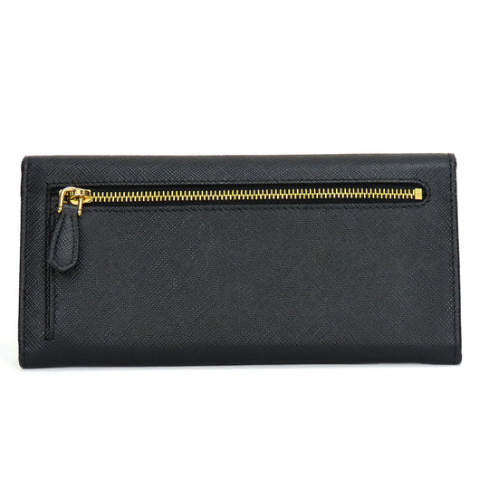 PRADA Long Wallet Purse 1MH132 Safiano black