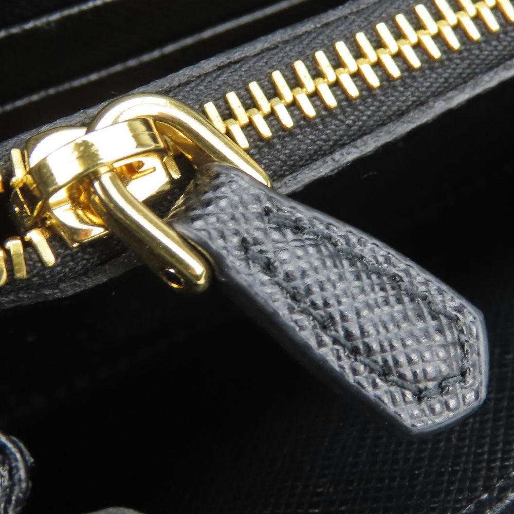 PRADA Long Wallet Purse 1MH132 Safiano black