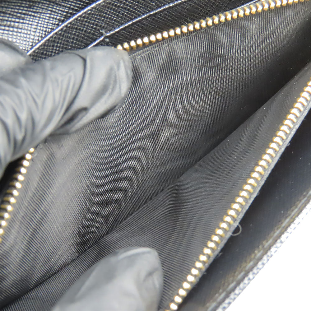 PRADA Long Wallet Purse 1MH132 Safiano black
