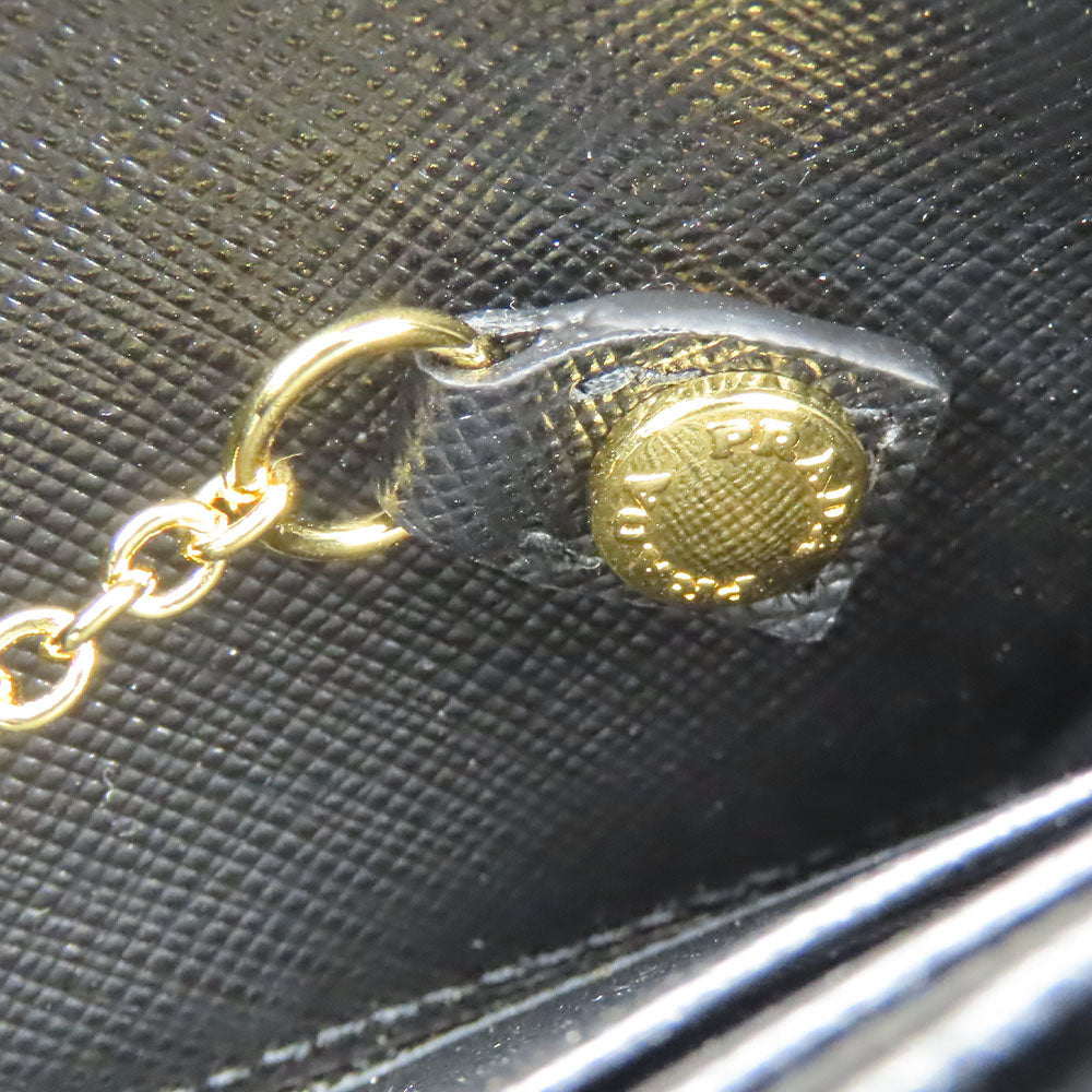 PRADA Long Wallet Purse 1MH132 Safiano black