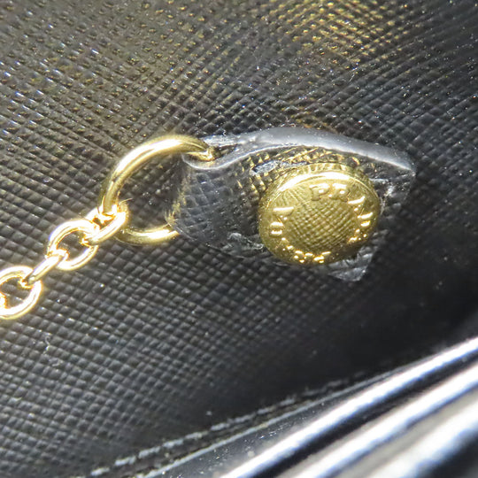 PRADA Long Wallet Purse 1MH132 Safiano black