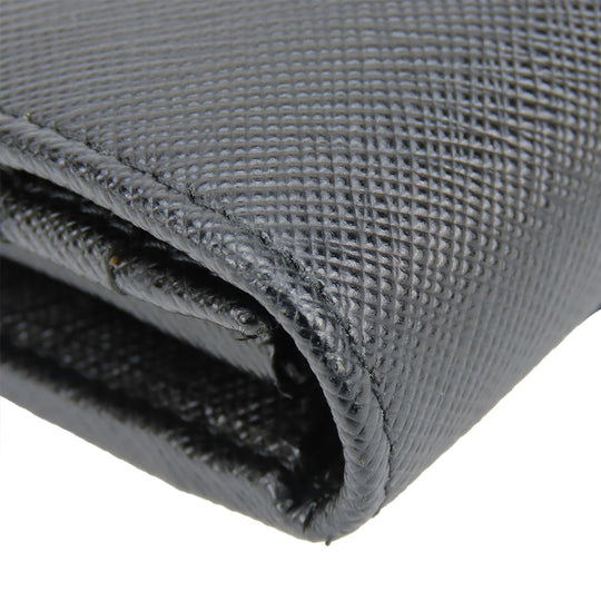 PRADA Long Wallet Purse 1MH132 Safiano black