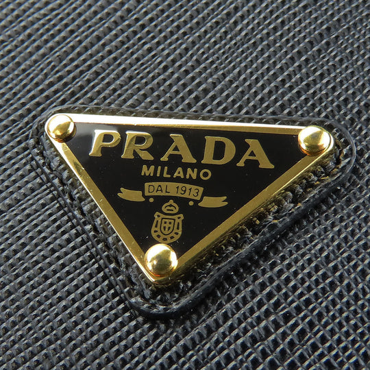 PRADA Long Wallet Purse 1MH132 Safiano black