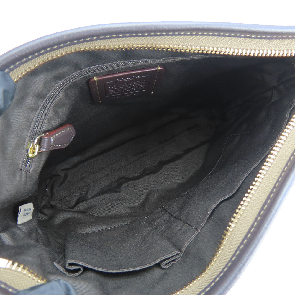 COACH Shoulder Bag F58285 Canvas, Leather Brown Signature Women Used Authentic