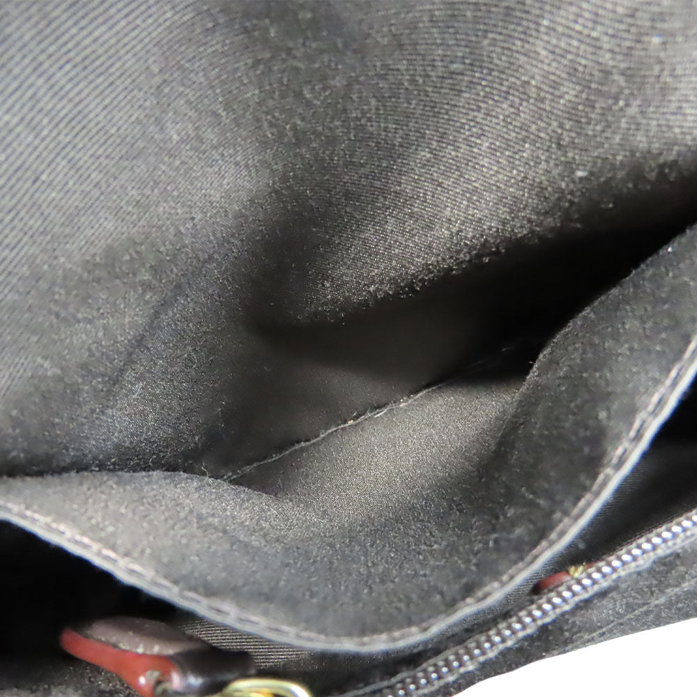 COACH Shoulder Bag F58285 Canvas, Leather Brown Signature Women Used Authentic