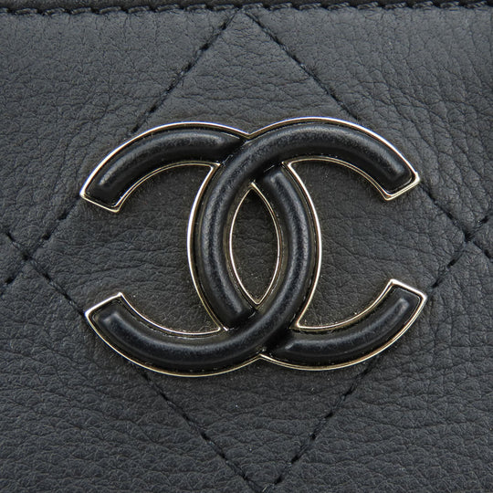 CHANEL Handbag AS0355 Calfskin black Matrasse Small shopping bags Women Used Authentic