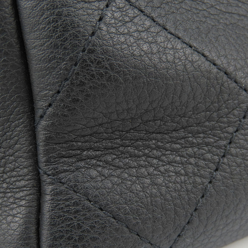 CHANEL Handbag AS0355 Calfskin black Matrasse Small shopping bags Women Used Authentic