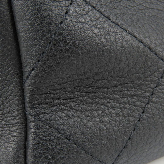CHANEL Handbag AS0355 Calfskin black Matrasse Small shopping bags Women Used Authentic