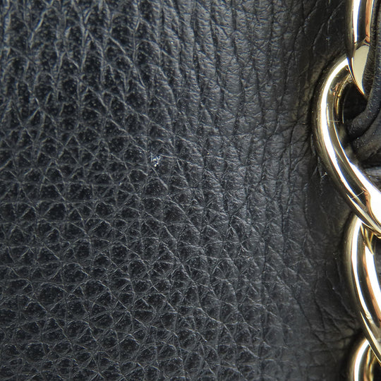 CHANEL Handbag AS0355 Calfskin black Matrasse Small shopping bags Women Used Authentic