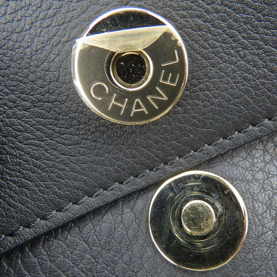 CHANEL Handbag AS0355 Calfskin black Matrasse Small shopping bags Women Used Authentic