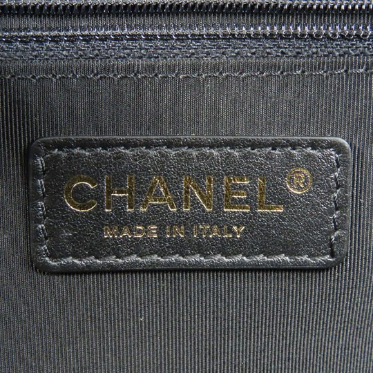CHANEL Handbag AS0355 Calfskin black Matrasse Small shopping bags Women Used Authentic