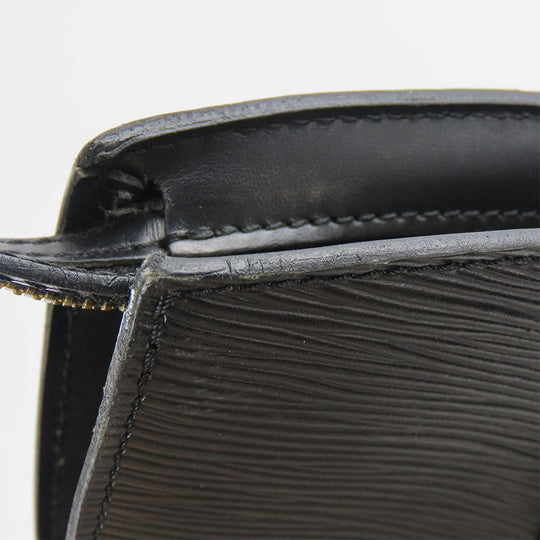 LOUIS VUITTON Handbag M52272 Epi Leather black Sun jack Women Used Authentic