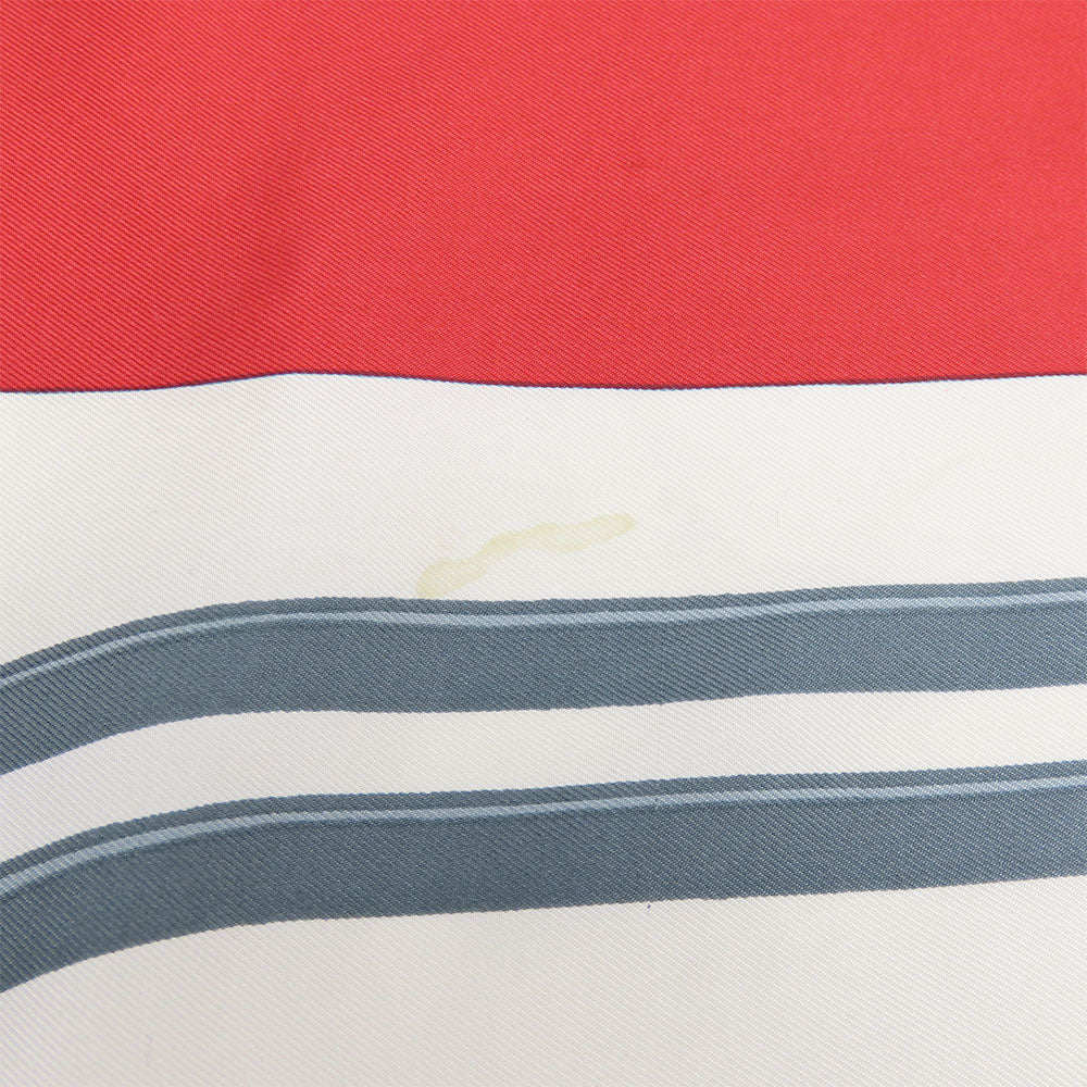 HERMES scarf silk Red Carre90 Women Used Authentic