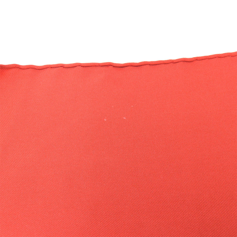 HERMES scarf silk Red Carre90 Women Used Authentic