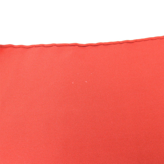 HERMES scarf silk Red Carre90 Women Used Authentic