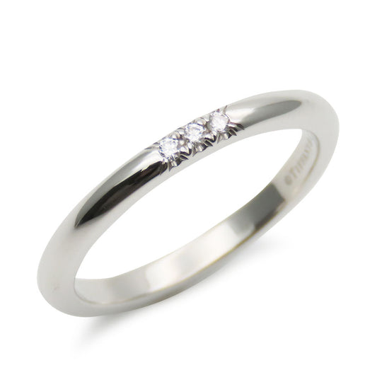 TIFFANY&Co. Ring Pt950Platinum, Diamond Platinum Classic band Women Used Authentic