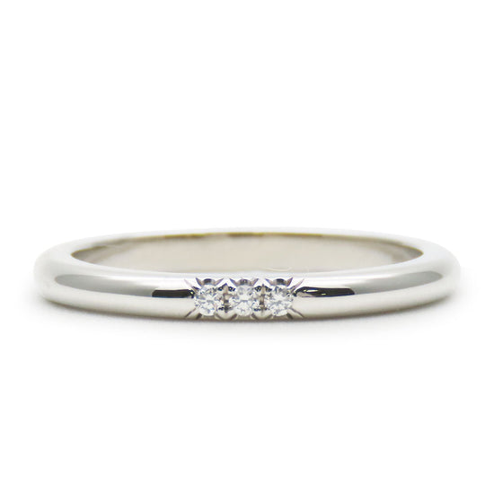 TIFFANY&Co. Ring Pt950Platinum, Diamond Platinum Classic band Women Used Authentic
