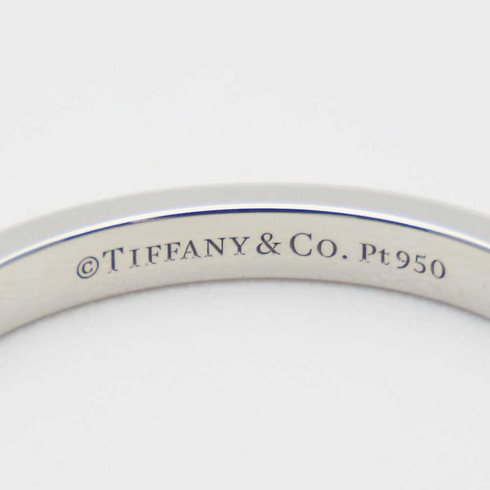 TIFFANY&Co. Ring Pt950Platinum, Diamond Platinum Classic band Women Used Authentic