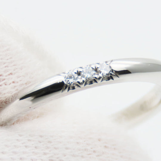 TIFFANY&Co. Ring Pt950Platinum, Diamond Platinum Classic band Women Used Authentic