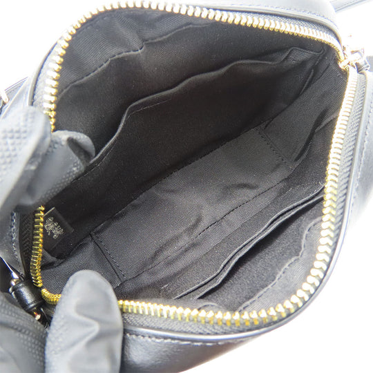 COACH Shoulder Bag C9926 Leather, PVC coated canvas black Signature Mini Jamie Women Used Authentic