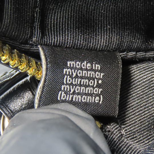 COACH Shoulder Bag C9926 Leather, PVC coated canvas black Signature Mini Jamie Women Used Authentic