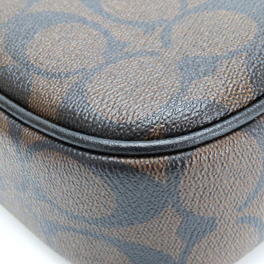 COACH Shoulder Bag C9926 Leather, PVC coated canvas black Signature Mini Jamie Women Used Authentic