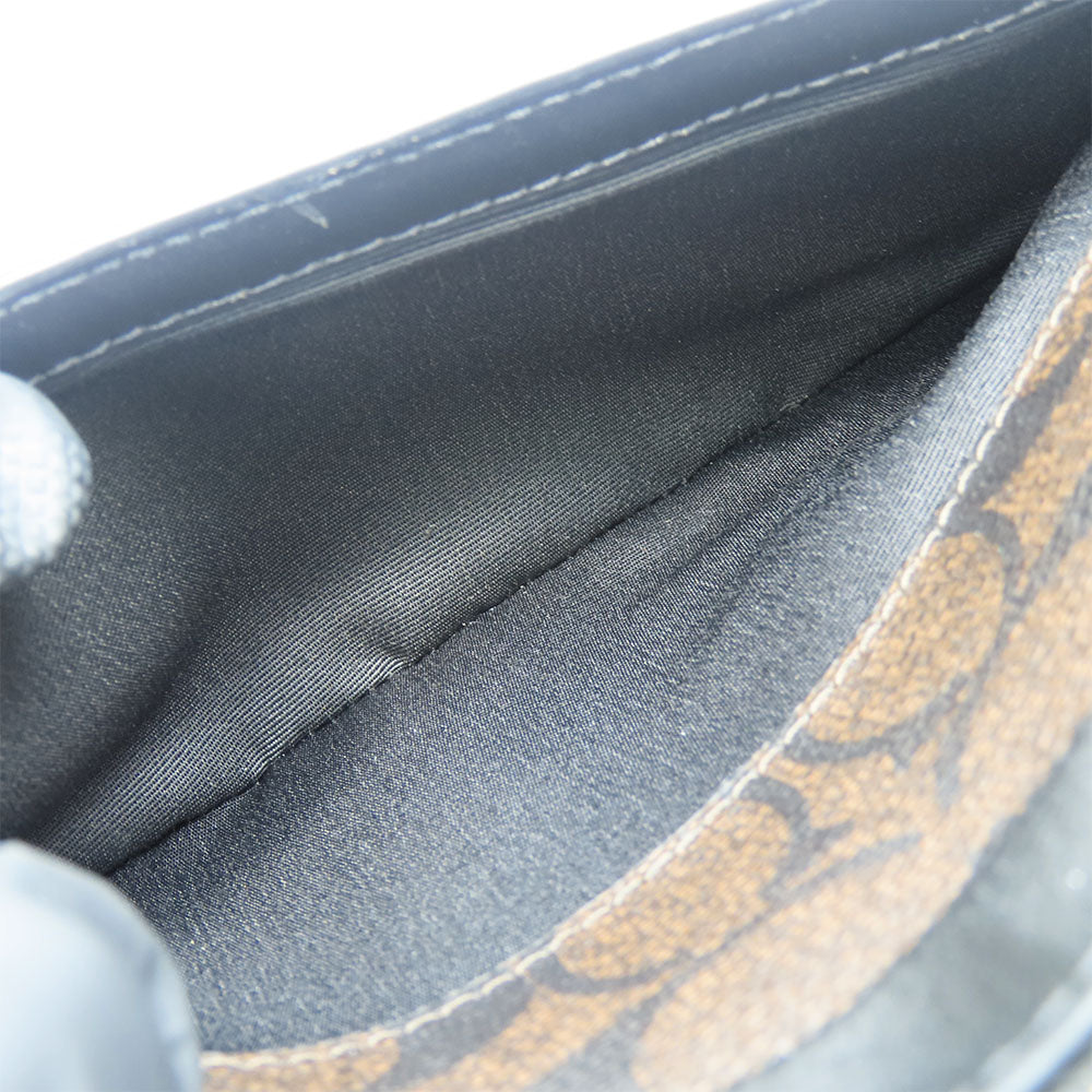 COACH Shoulder Bag C9926 Leather, PVC coated canvas black Signature Mini Jamie Women Used Authentic